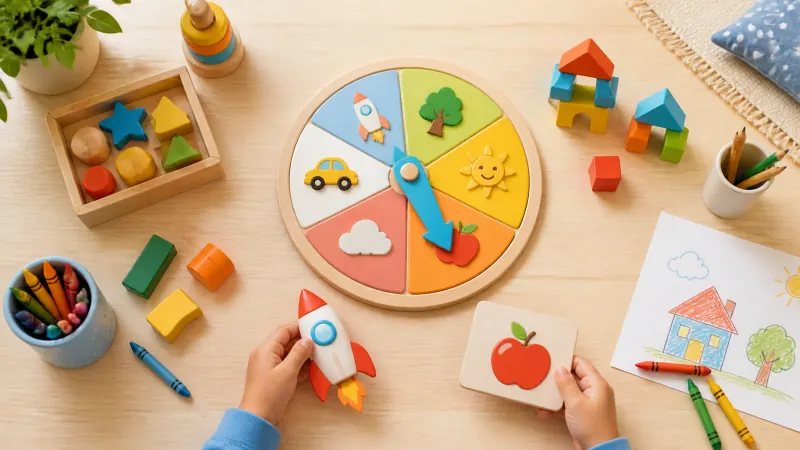 Illustration for Random Object Generator for Kids: Safe, Simple Fun