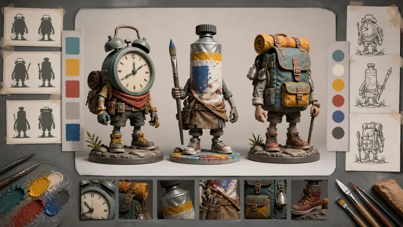 Illustration for Object Generator OC Ideas: Design Original Characters
